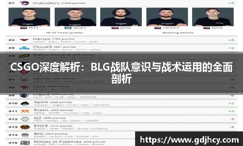 CSGO深度解析：BLG战队意识与战术运用的全面剖析