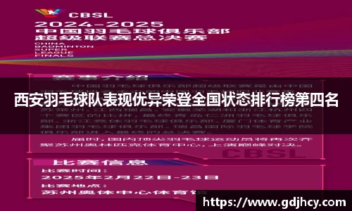西安羽毛球队表现优异荣登全国状态排行榜第四名